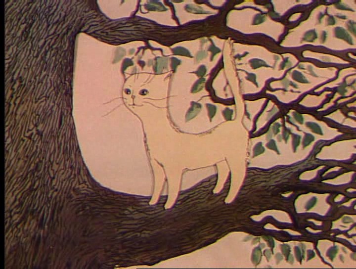 Дерево и кошка